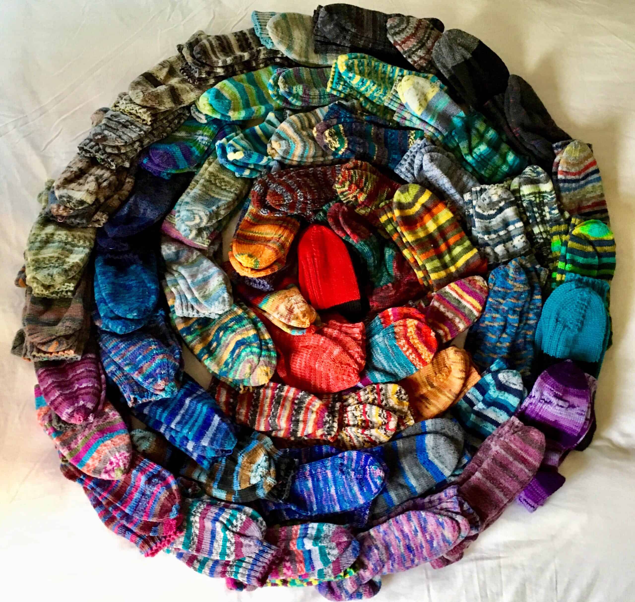 Loads of Socks in a circle